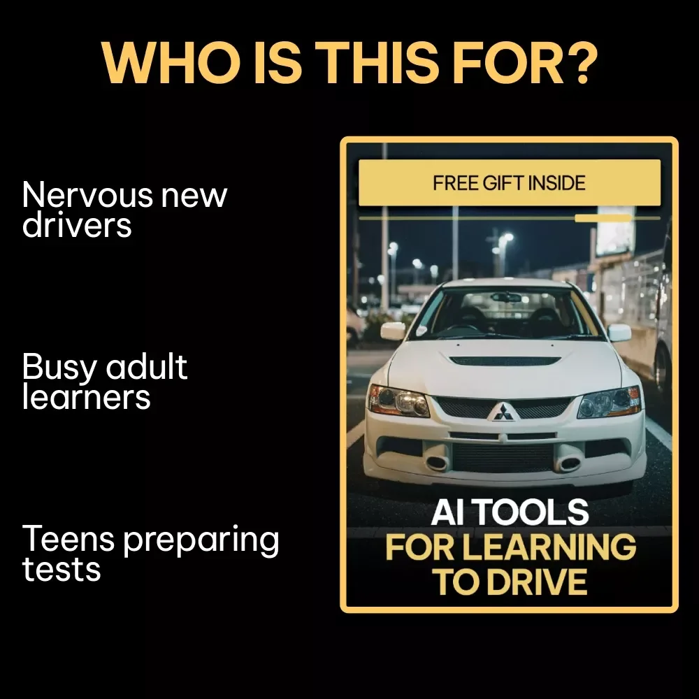 AI Tools for Learning to Drive – Smart Driving Checklist for Beginners | Digital Download | AI Practice Guide & Skills Tracker