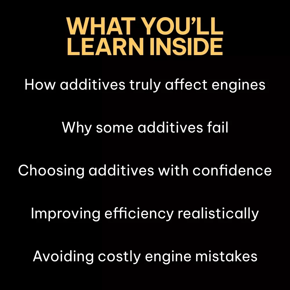 Fuel Additive Uncovered | The Truth Behind Fuel Additive Myths | Practical Engine Care & Fuel Efficiency eBook