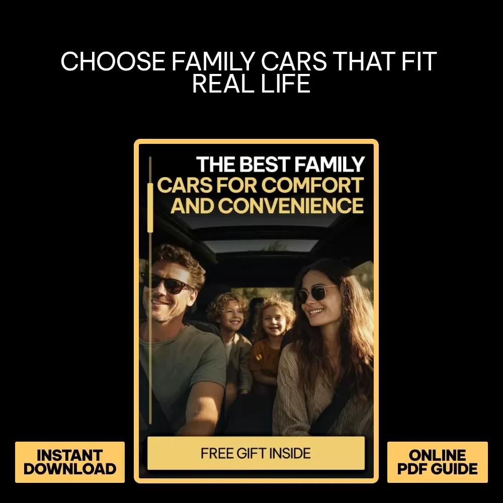 The Best Family Cars for Comfort and Convenience | Ultimate eBook Guide to Choosing Family Friendly Cars with Child Space, Safety, and Smart Features
