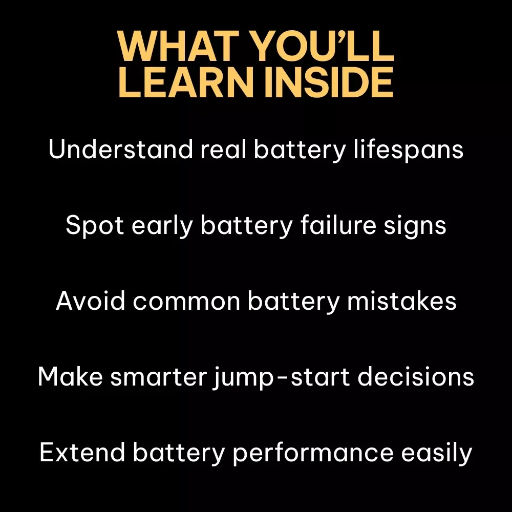 Debunking Car Battery Myths | Practical eBook Guide to Understanding car battery myths, Battery Care & Smarter Maintenance