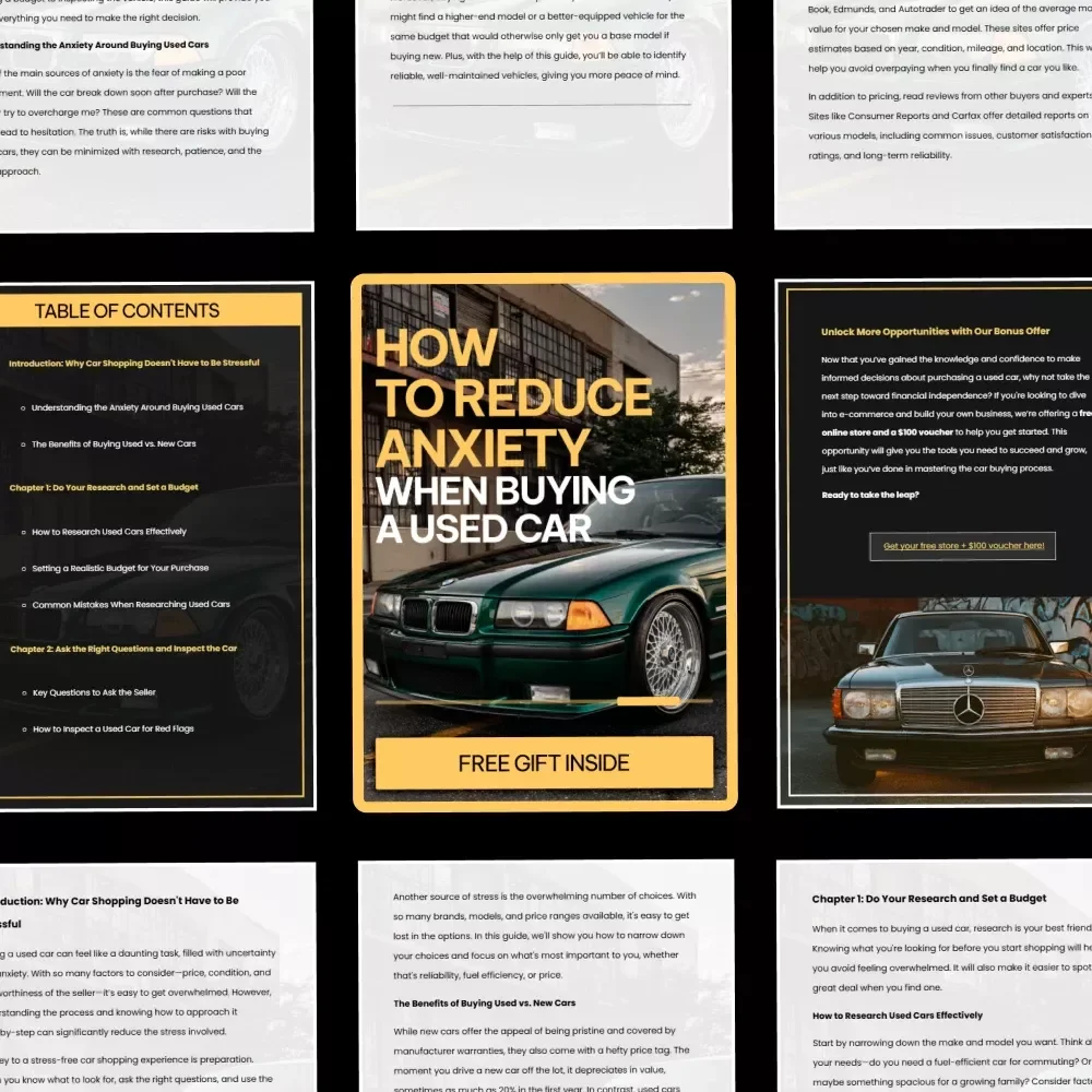 How to Reduce Anxiety When Buying a Used Car – Step-by-Step Guide for Reducing Anxiety When Buying Used Cars, Smart Research, Confident Negotiation & Stress-Free Car Shopping