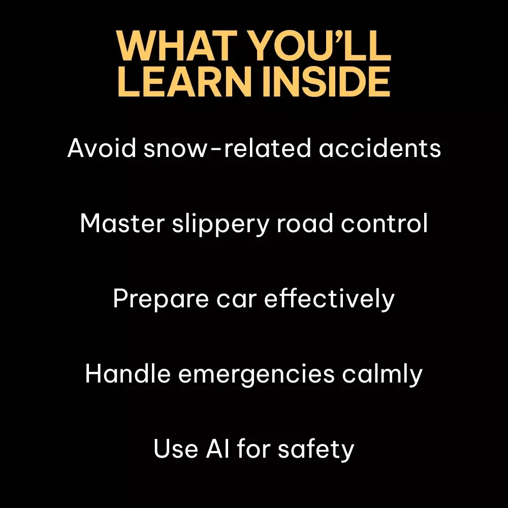 Snow Smart Driving: Essential Snow Driving Safety Tips eBook for Confident Winter Roads