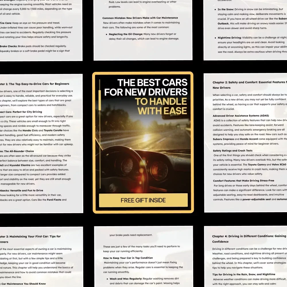 The Best Cars for New Drivers to Handle with Ease | Beginner-Friendly eBook Guide to Easy Cars for New Drivers to Handle