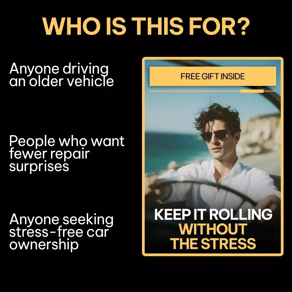 Keep It Rolling Without the Stress – Older Car Maintenance Guide, Preventive Repairs eBook, Long-Term Reliability Checklist, Digital Download