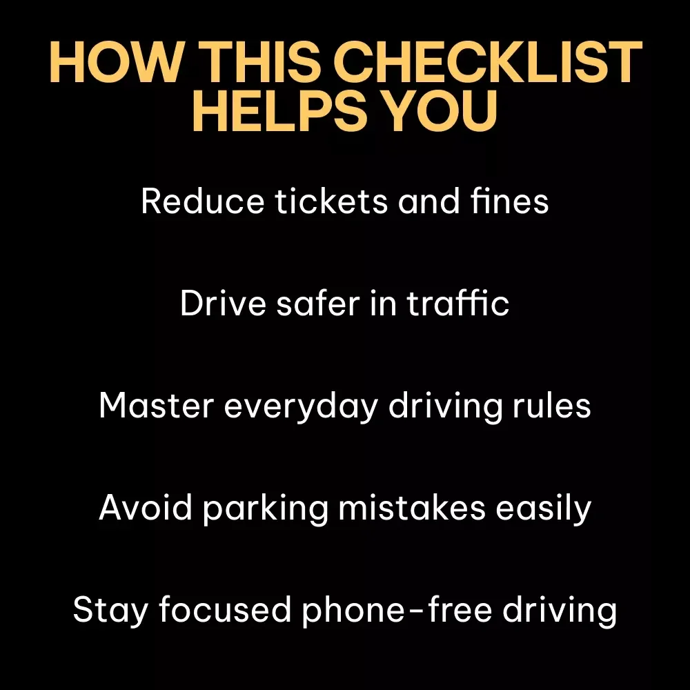 How to Avoid Common Traffic Violations | Practical Driving Safety Checklist | Smart Road Rules Guide