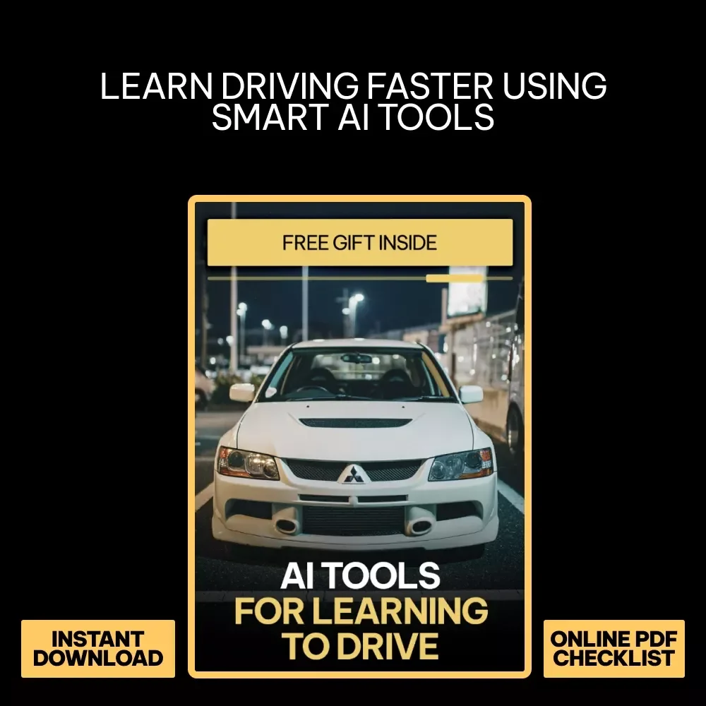 AI Tools for Learning to Drive – Smart Driving Checklist for Beginners | Digital Download | AI Practice Guide & Skills Tracker