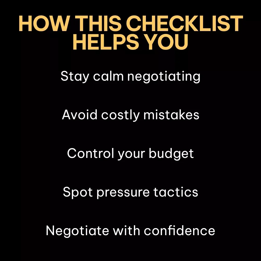 How to Handle Pressure from Car Dealers | Smart Car Buying Checklist | how to handle pressure from car dealers Digital Download