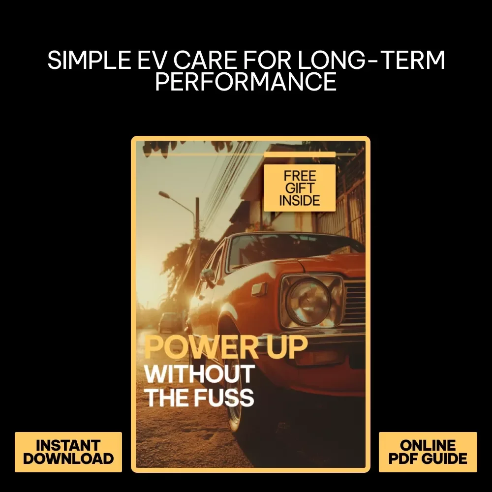 Power Up Without the Fuss | EV Maintenance Guide, Electric Vehicle Care Checklist, Battery Health & Long-Term Reliability eBook