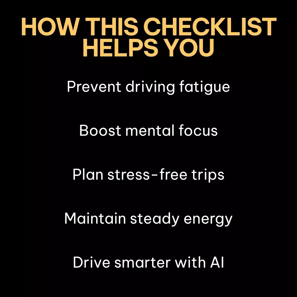 Stay Sharp on the Road: Ultimate Checklist for Ways to Prevent Driver Fatigue on Trips | Digital Download Guide