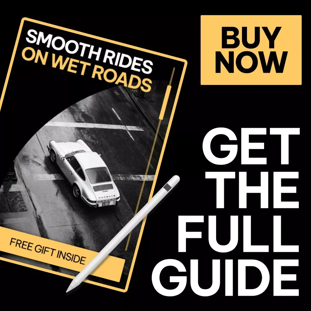 Smooth Rides on Wet Roads | Practical eBook Guide for Driving Safely in the Rain | Calm Confident Control on Rainy Roads