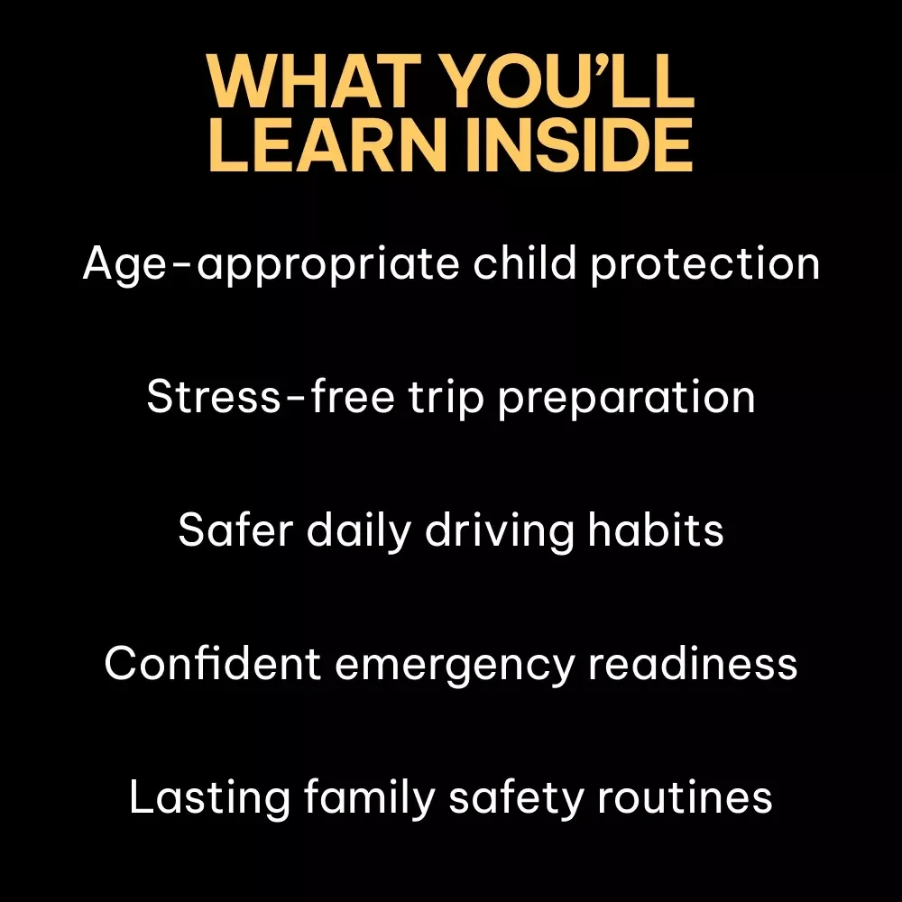 Safe Miles Happy Families – Practical Family Car Safety Tips eBook for Confident Everyday Driving