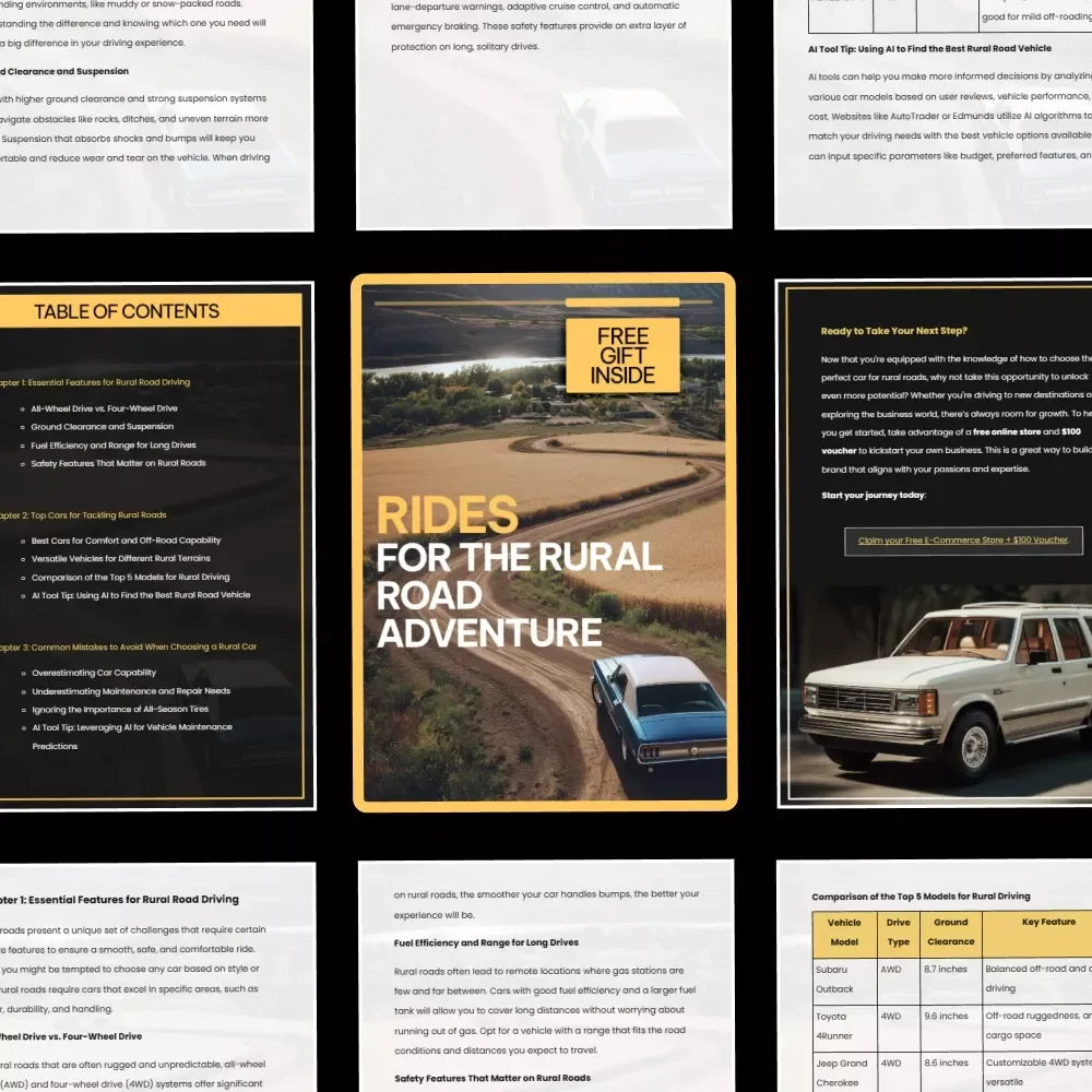 Rides for the Rural Road Adventure – A Practical Guide to the Best Cars for Rural Roads, Off-Grid Travel & Country Driving Confidence