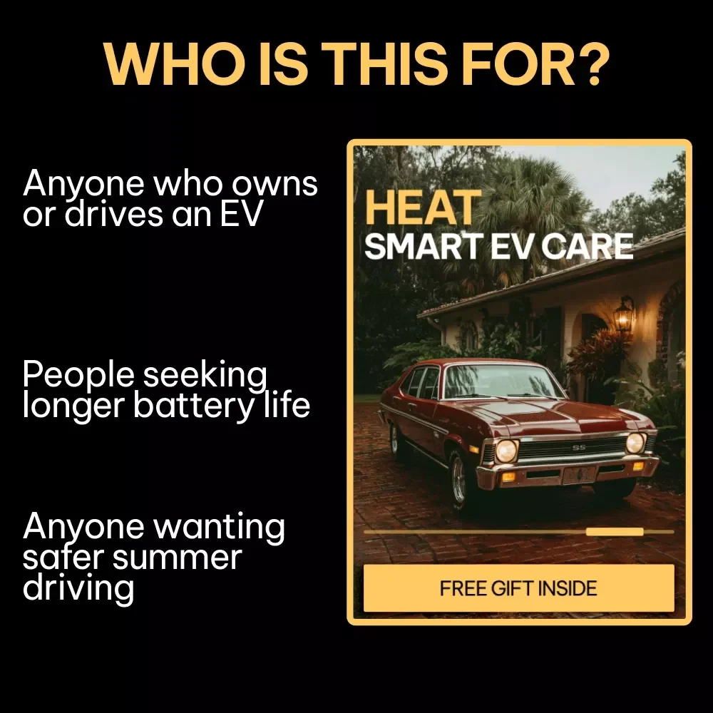 Heat Smart EV Care | Ultimate Digital Guide eBook, Checklist & Tips for Extreme Heat Battery Behavior, Charging Challenges, AI EV Management, and Long-Term EV Care