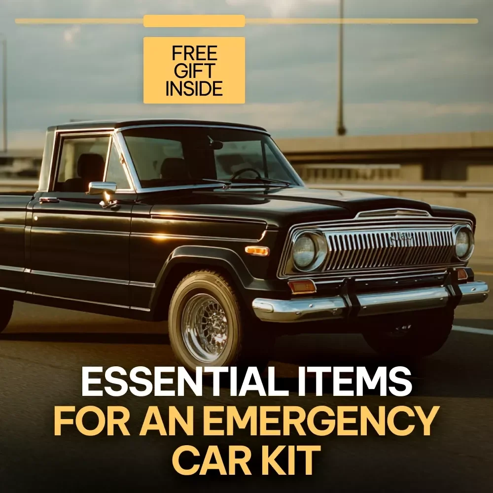Essential Items for an Emergency Car Kit Checklist | Printable Emergency Car Supplies Guide | Road Trip Safety & Preparedness Download