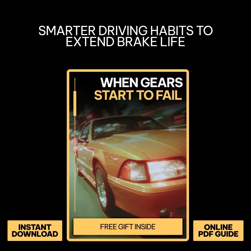 Brake Smart Drive Longer – Smart Brake Care Guide for Drivers, Brake Wear Prevention eBook, Driving Habits Checklist, Save on Brake Repairs Digital Download