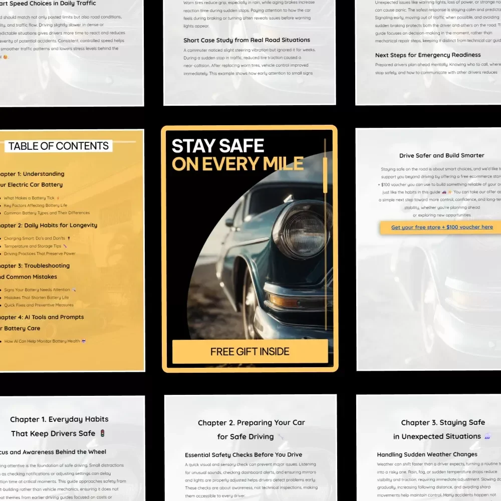 Stay Safe on Every Mile: Essential Car Safety Tips for Drivers | Comprehensive eBook Guide