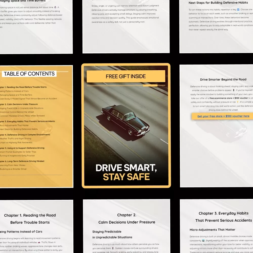Drive Smart, Stay Safe: Essential Defensive Driving Tips Everyone Should Know eBook for Safer Roads