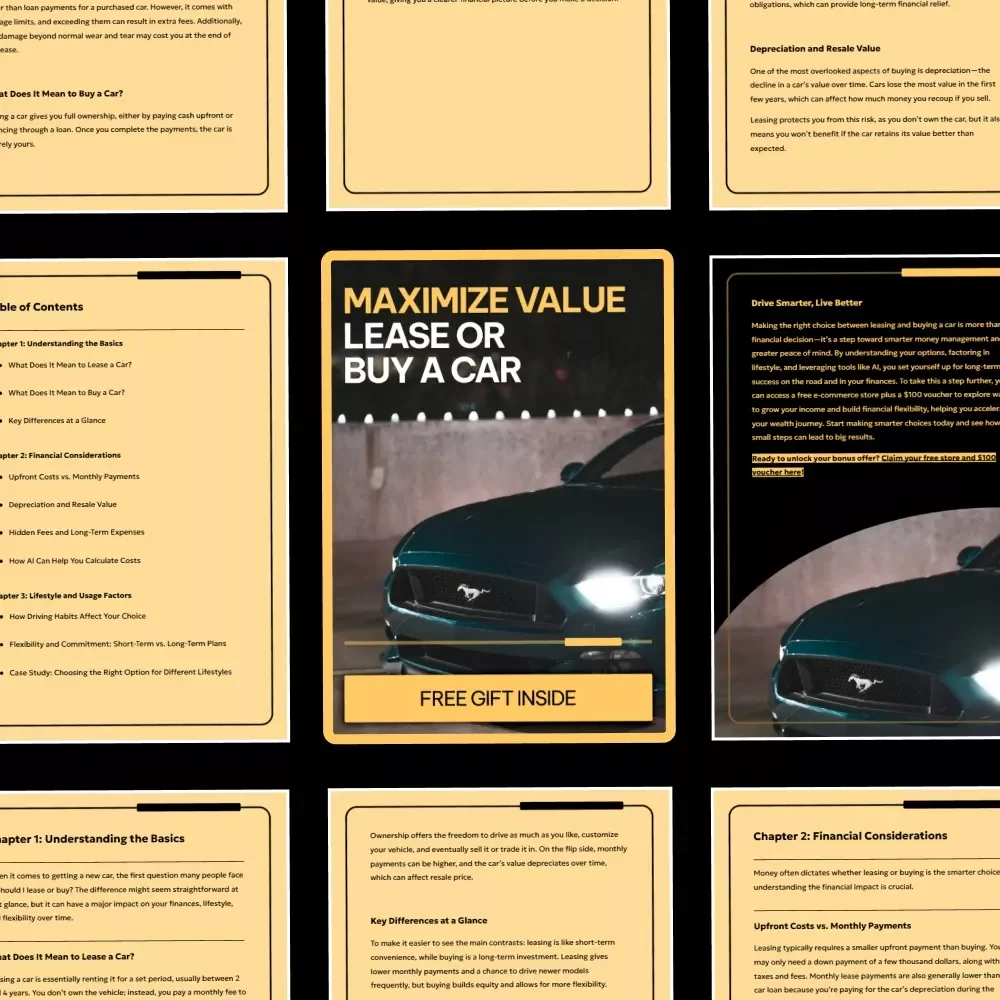 Maximize Value: Lease or Buy a Car | Practical Guide Explaining the Differences Between Leasing and Buying a Car for Smarter Financial Decisions