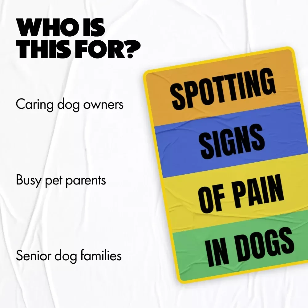 Spotting Signs of Pain in Dogs | Printable Checklist for Pet Owners | Easy Guide to Signs of Pain in Dogs