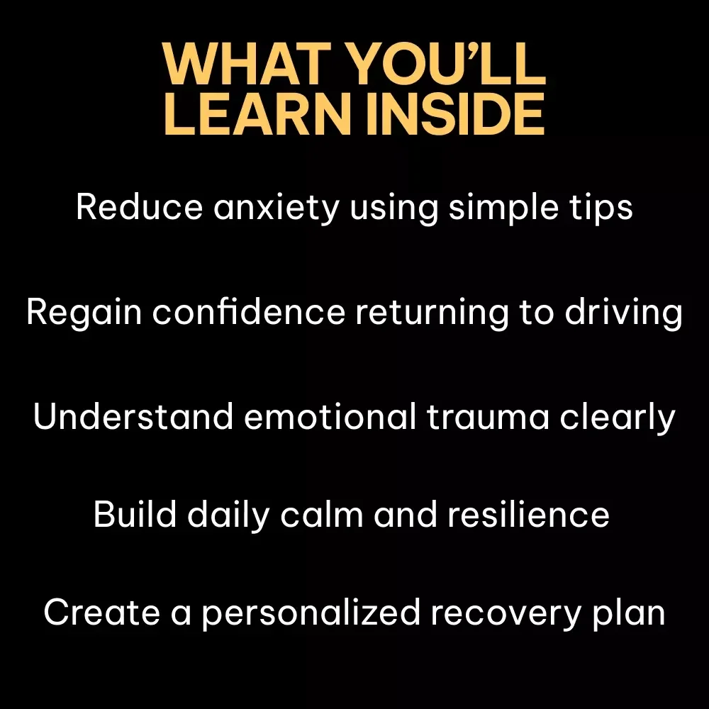 From Fear to Freedom: Post-Accident Calm – Car Accident Emotional Recovery Guide, Anxiety Relief eBook, Fear of Driving Healing Workbook, Trauma-Informed Digital Download