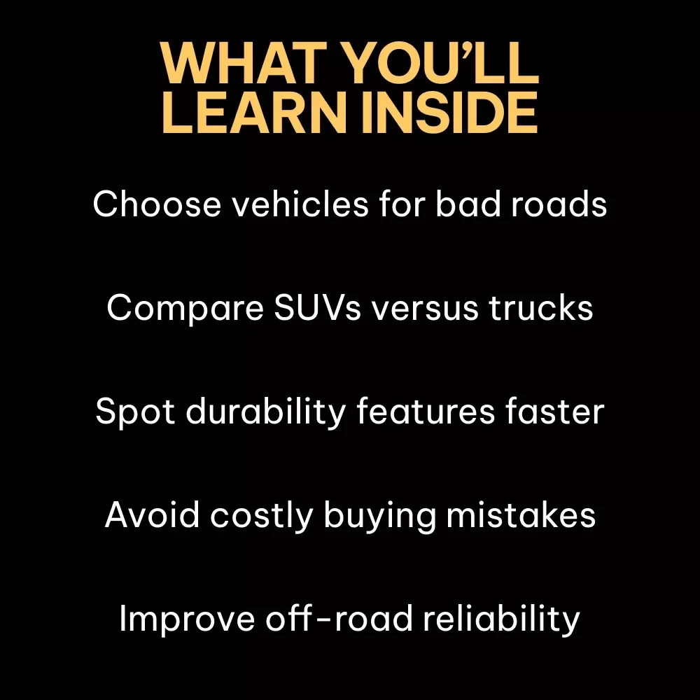 Top Cars Built for Challenging Terrain – Practical Guide to the best cars for bad road conditions | Smart Buying & Setup Guide