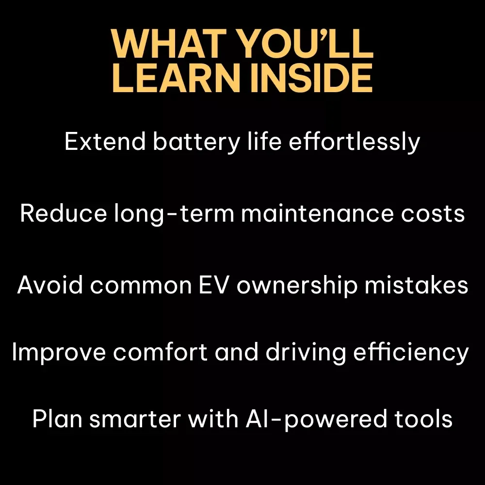 Power Up Without the Fuss | EV Maintenance Guide, Electric Vehicle Care Checklist, Battery Health & Long-Term Reliability eBook