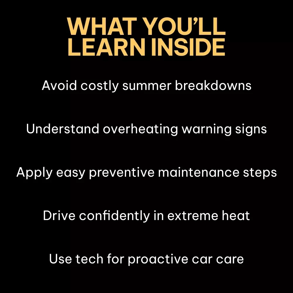 Keep Your Car Cool This Summer | Practical Ebook Guide with Expert Tips & Proven ways to prevent overheating in summer