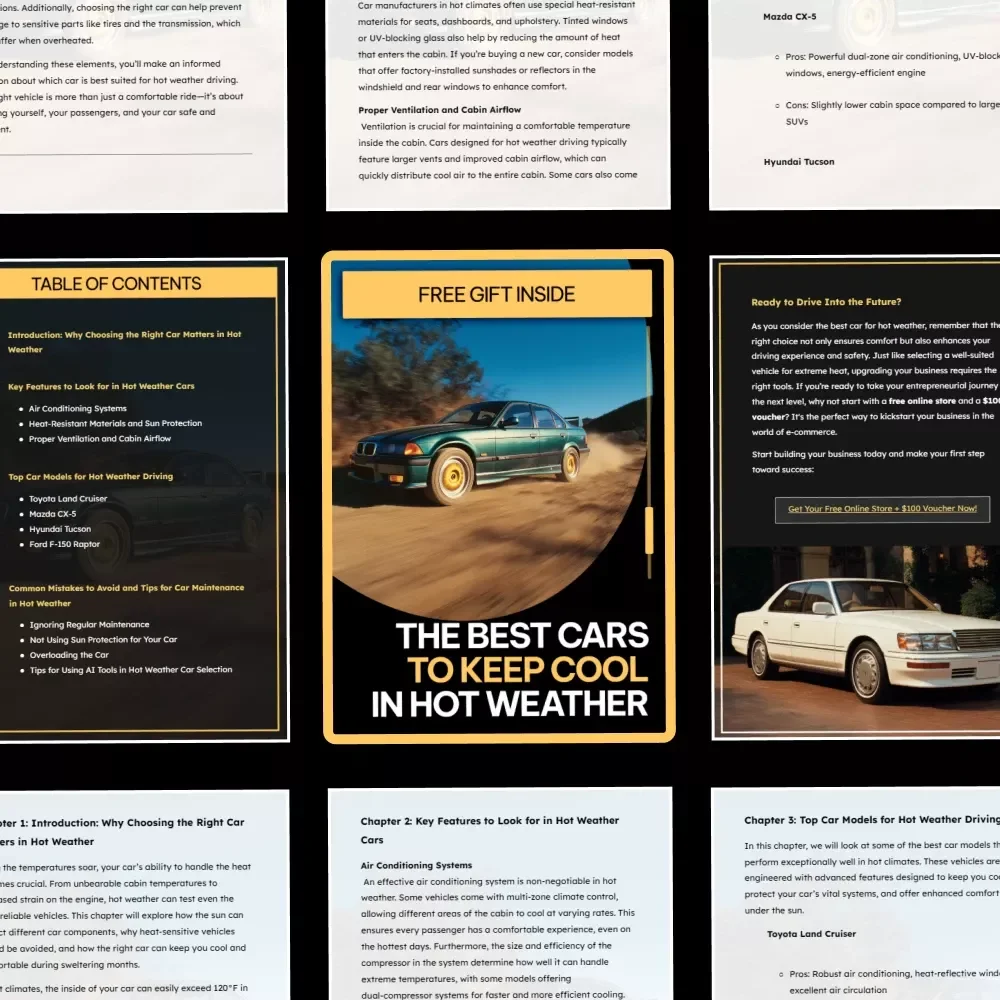 The Best Cars to Keep Cool in Hot Weather – Smart Buyer’s Guide to the best cars for hot weather driving, Cooling Features, and Summer-Ready Car Tips