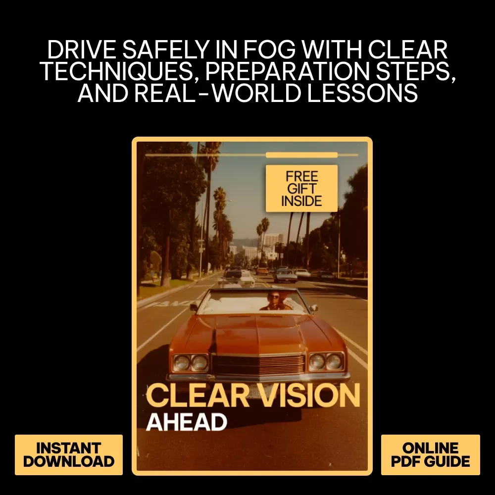 Clear Vision Ahead – Practical Fog Driving Safety Guide eBook for Safer Low-Visibility Driving, Smart Techniques, Real-World Lessons & AI Prompts