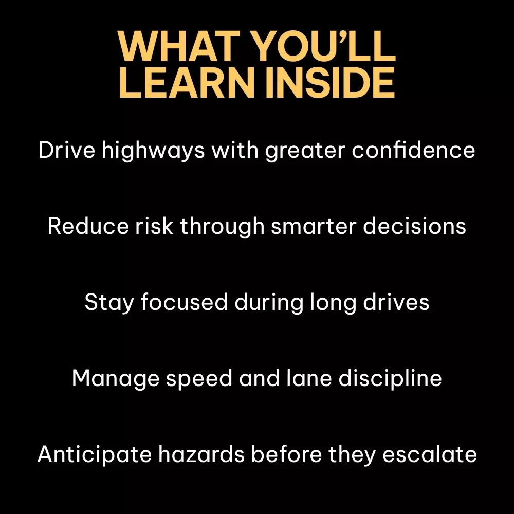 Steady Miles – Safety Advice for Highway Driving eBook | Practical Highway Safety Guide for Confident, Focused, Long-Distance Driving