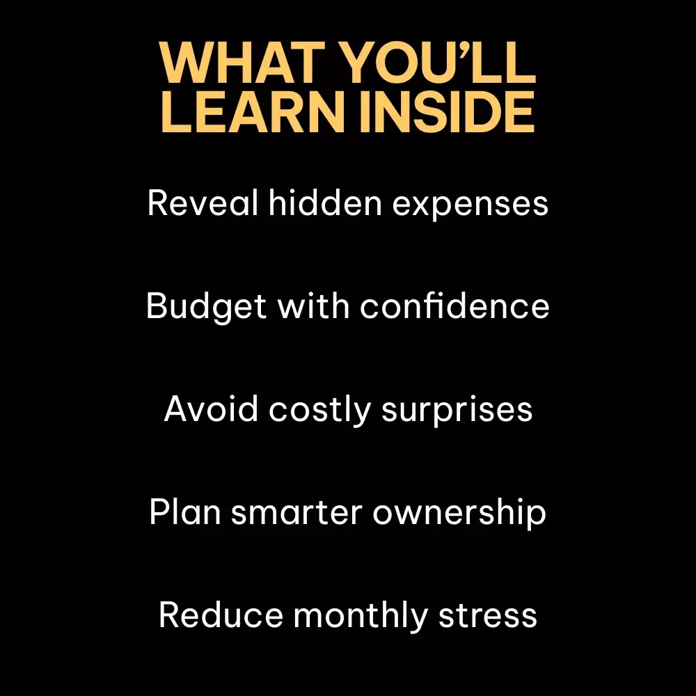 The Real Price of Driving Freedom – Ebook Guide on the True Cost of Owning a Car, Hidden Expenses, Monthly Costs & Smarter Ownership Decisions