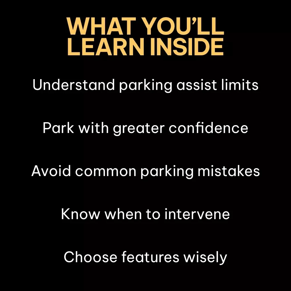 Park Smarter With Confidence – Practical Parking Assist Guide Explaining how parking assist works in car | Digital Download for Safer, Stress-Free Parking