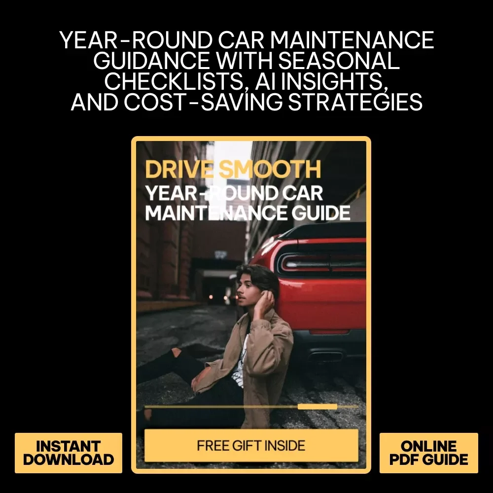 Drive Smooth: Year-Round Car Maintenance Guide | Seasonal Maintenance Needs for Cars eBook | Smart AI Car Care Checklist & Auto Maintenance Planner