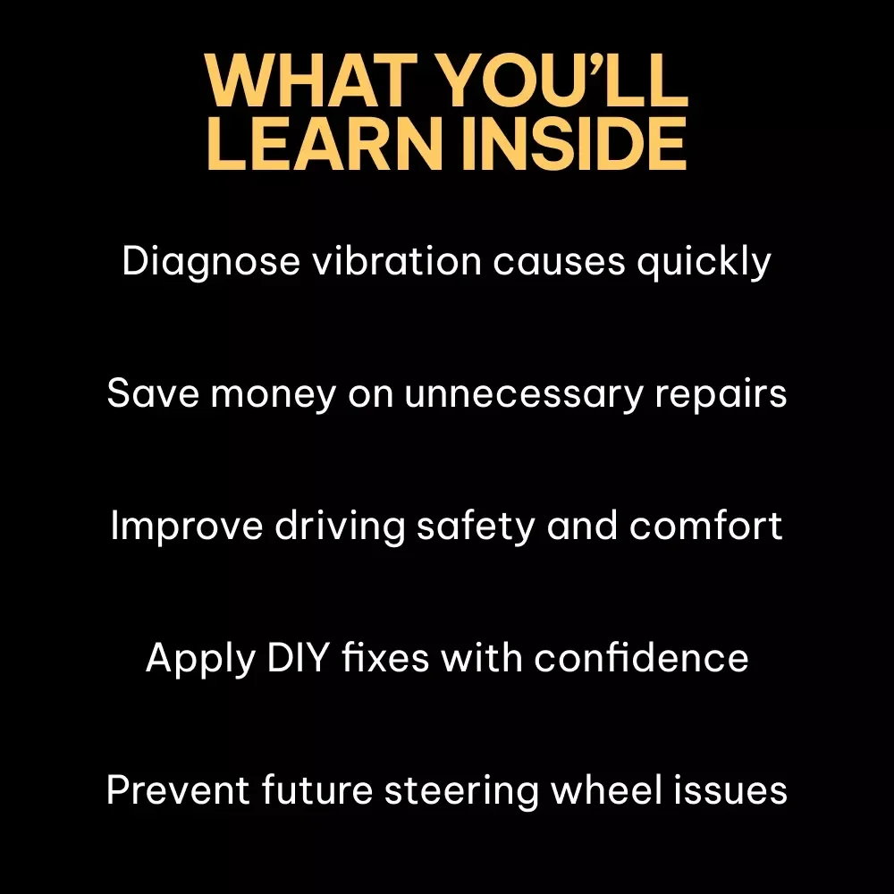 The Secret Behind Steering Wheel Shakes – A Practical Guide Explaining why the steering wheel vibrates for Car Owners & DIY Fixers