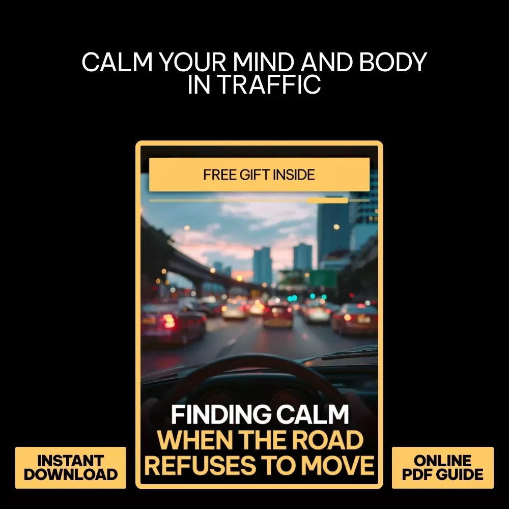 Finding Calm When the Road Refuses to Move – Traffic Stress Relief Guide for Calm Driving, Mindfulness in Heavy Traffic, Stress Management for Daily Commutes