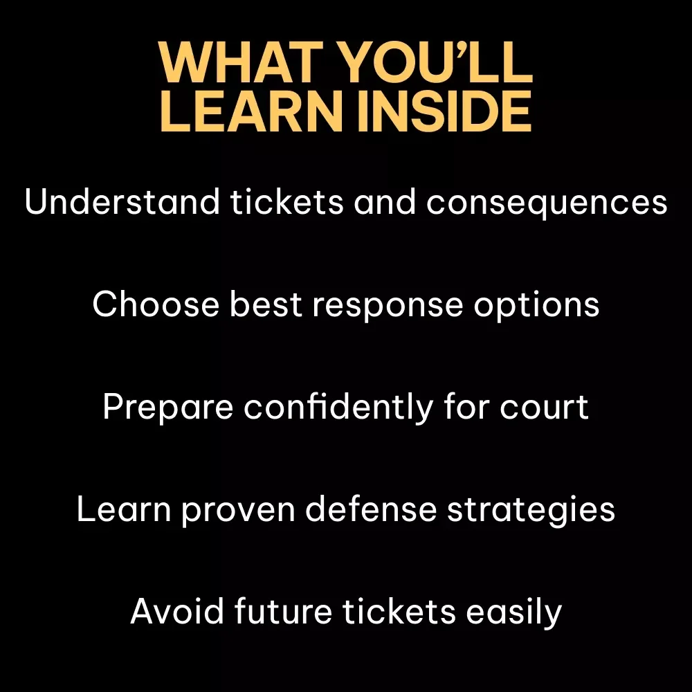 Handling a Speeding Ticket with Confidence | What to Do If You Get a Speeding Ticket Step-by-Step Guide | Digital Download