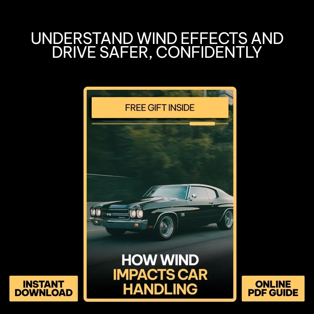 How Wind Impacts Car Handling – Practical Driving Safety Guide, Vehicle Stability eBook, Windy Conditions Driving Checklist, Digital Download for Confident Drivers