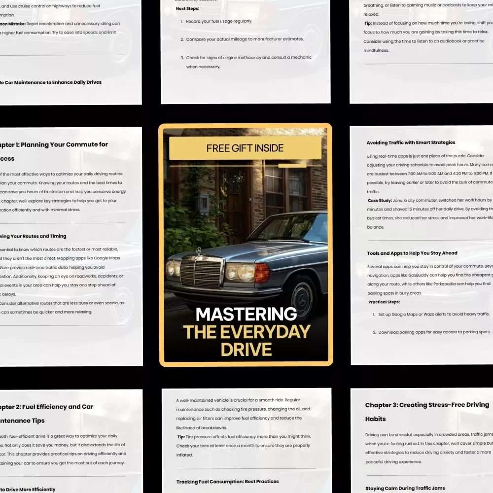 Mastering the Everyday Drive | Practical Guide on how to optimize daily driving routines for Stress-Free, Efficient Commutes