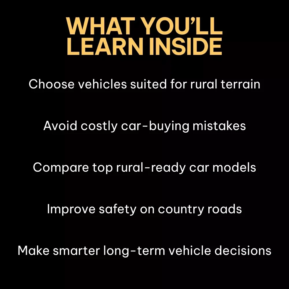 Rides for the Rural Road Adventure – A Practical Guide to the Best Cars for Rural Roads, Off-Grid Travel & Country Driving Confidence