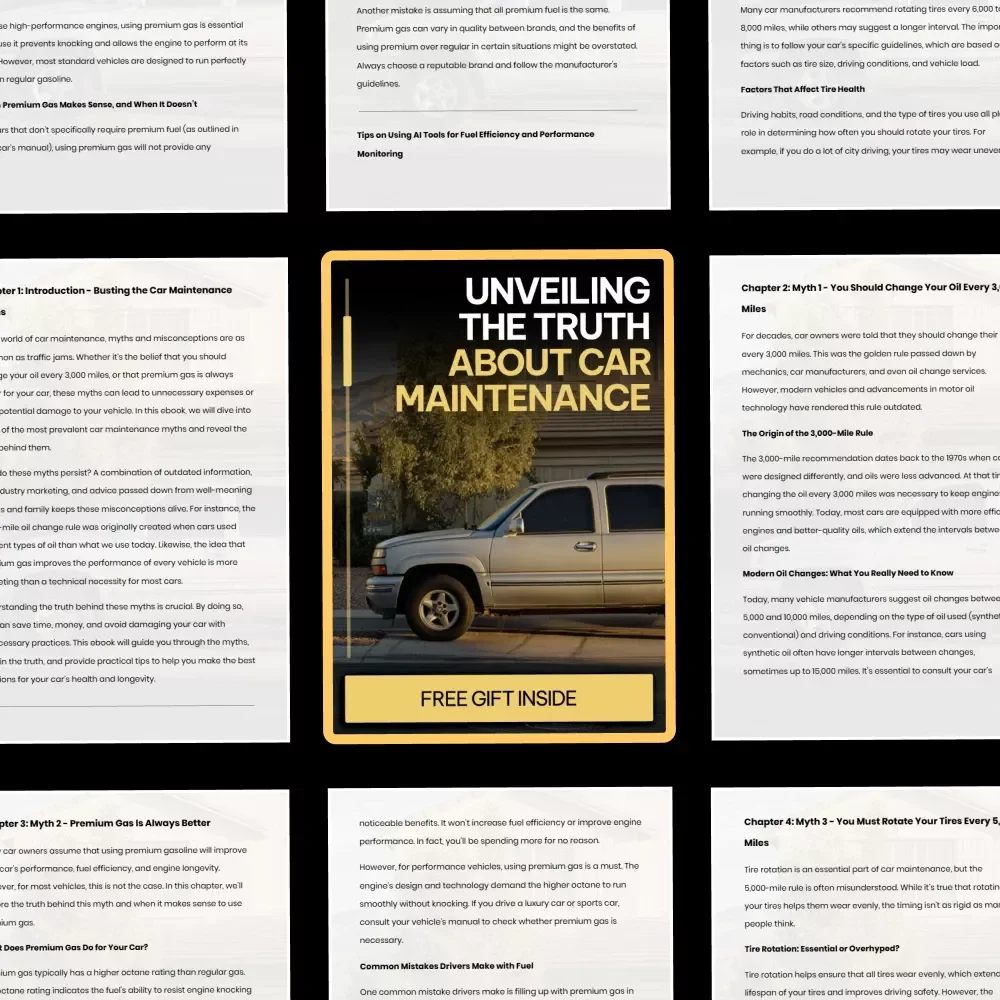 Unveiling the Truth About Car Maintenance | Practical eBook That Exposes Car Maintenance Myths & Saves You Money