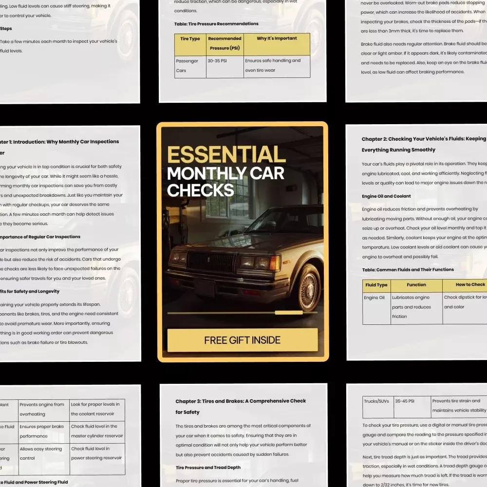 Essential Monthly Car Checks – Practical Guide to Monthly Car Inspection Habits, Simple Vehicle Maintenance Checklist for Safety & Longevity