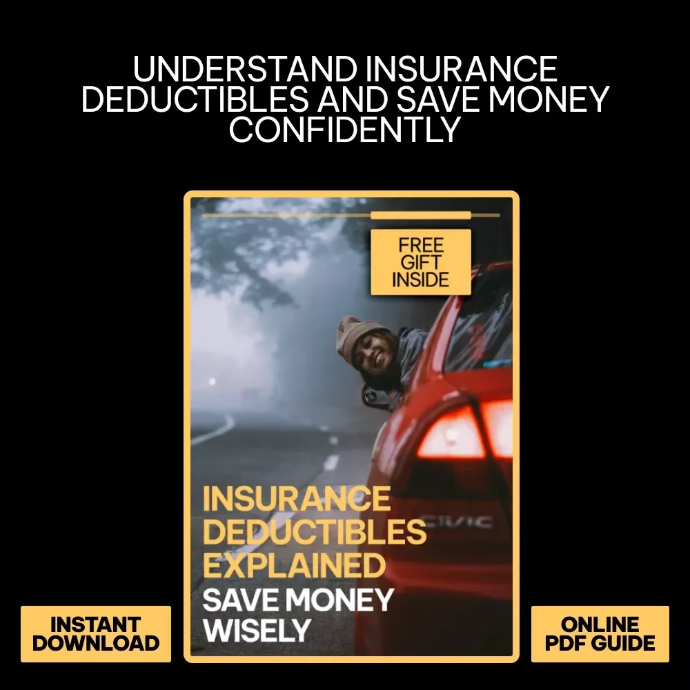 Insurance Deductibles Explained: Save Money Wisely | Ebook Guide on how car insurance deductibles work, Smart Premium Choices & Real-Life Examples