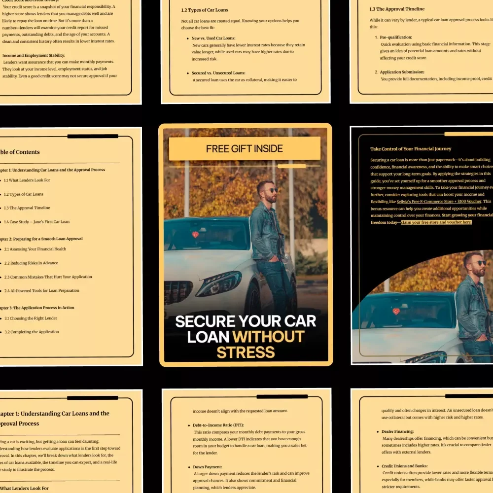 Secure Your Car Loan Without Stress – Practical Guide with Proven tips to get car loan approval, Smart Planning & AI Tools for First-Time and Repeat Buyers