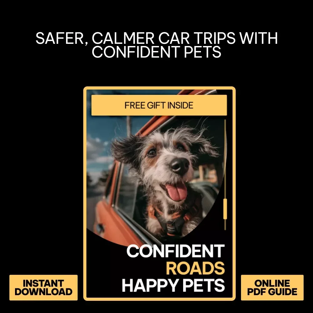Confident Roads Happy Pets – Practical Pet Travel Safety Guide | How to Travel Safely With Pets in Cars | Digital Download