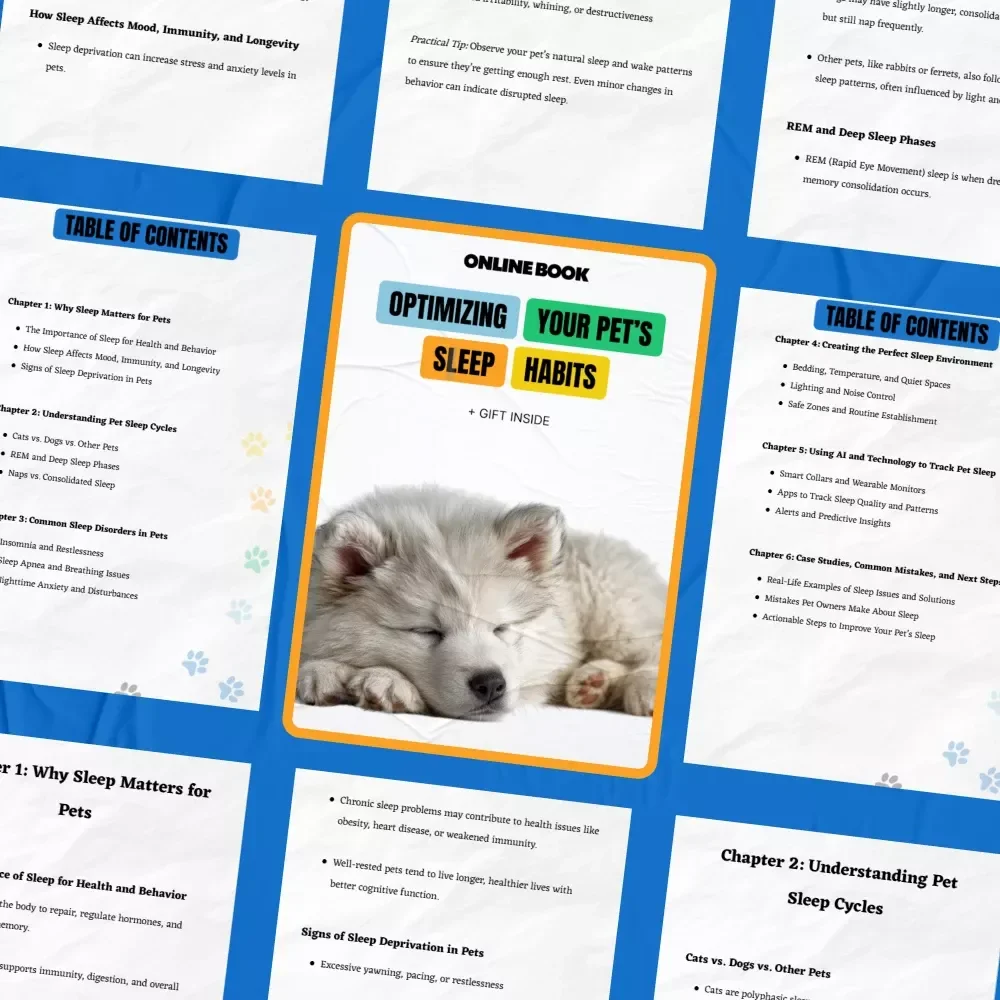 Optimizing Your Pet’s Sleep Habits | Pet Sleep Habits Explained eBook for Healthier, Happier Pets