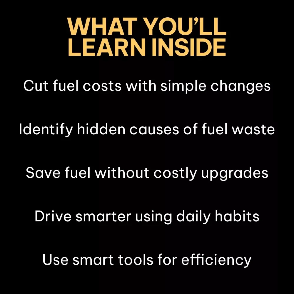 Why Your Car Drinks Too Much Fuel – Smart Driving Guide to Fuel Consumption, Fuel Efficiency, Car Maintenance & AI Fuel Insights (Digital Download)