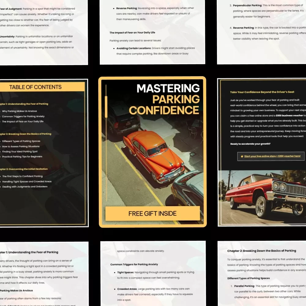 Mastering Parking Confidence | Practical eBook Guide on how to overcome fear of parking | Calm, Confident Driving Skills for Anxious Drivers