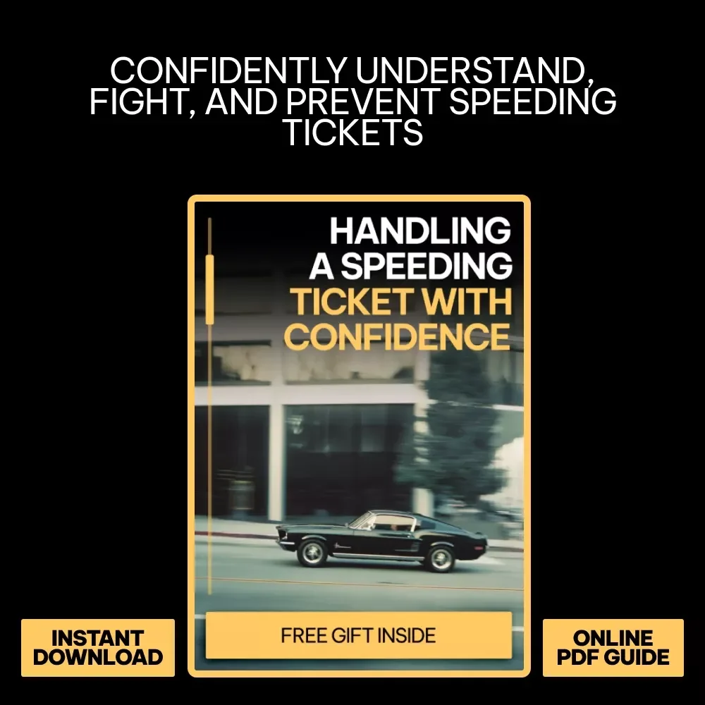 Handling a Speeding Ticket with Confidence | What to Do If You Get a Speeding Ticket Step-by-Step Guide | Digital Download