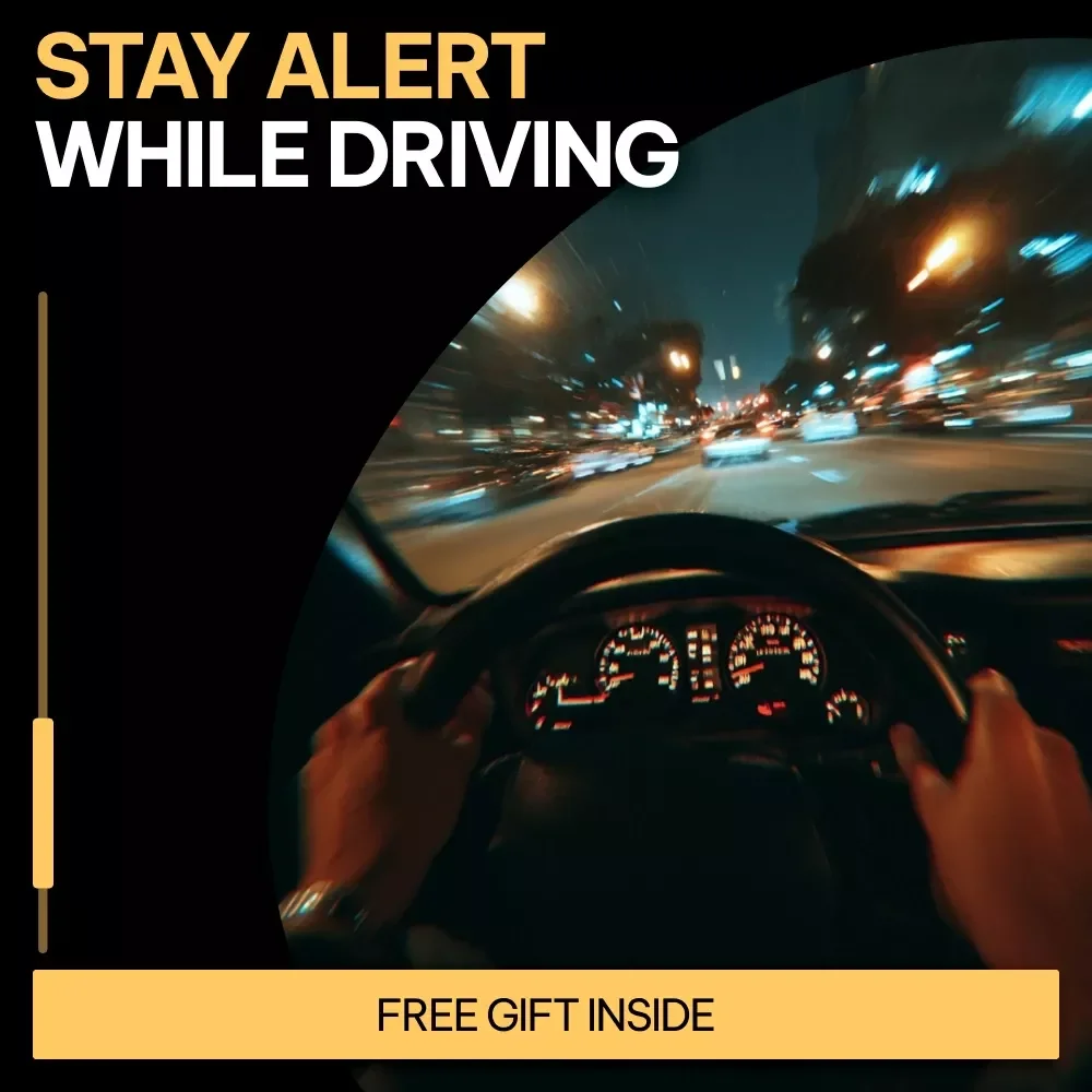 Stay Alert While Driving Checklist | How to Stay Alert While Driving | Printable Digital Download for Safer, Focused Trips