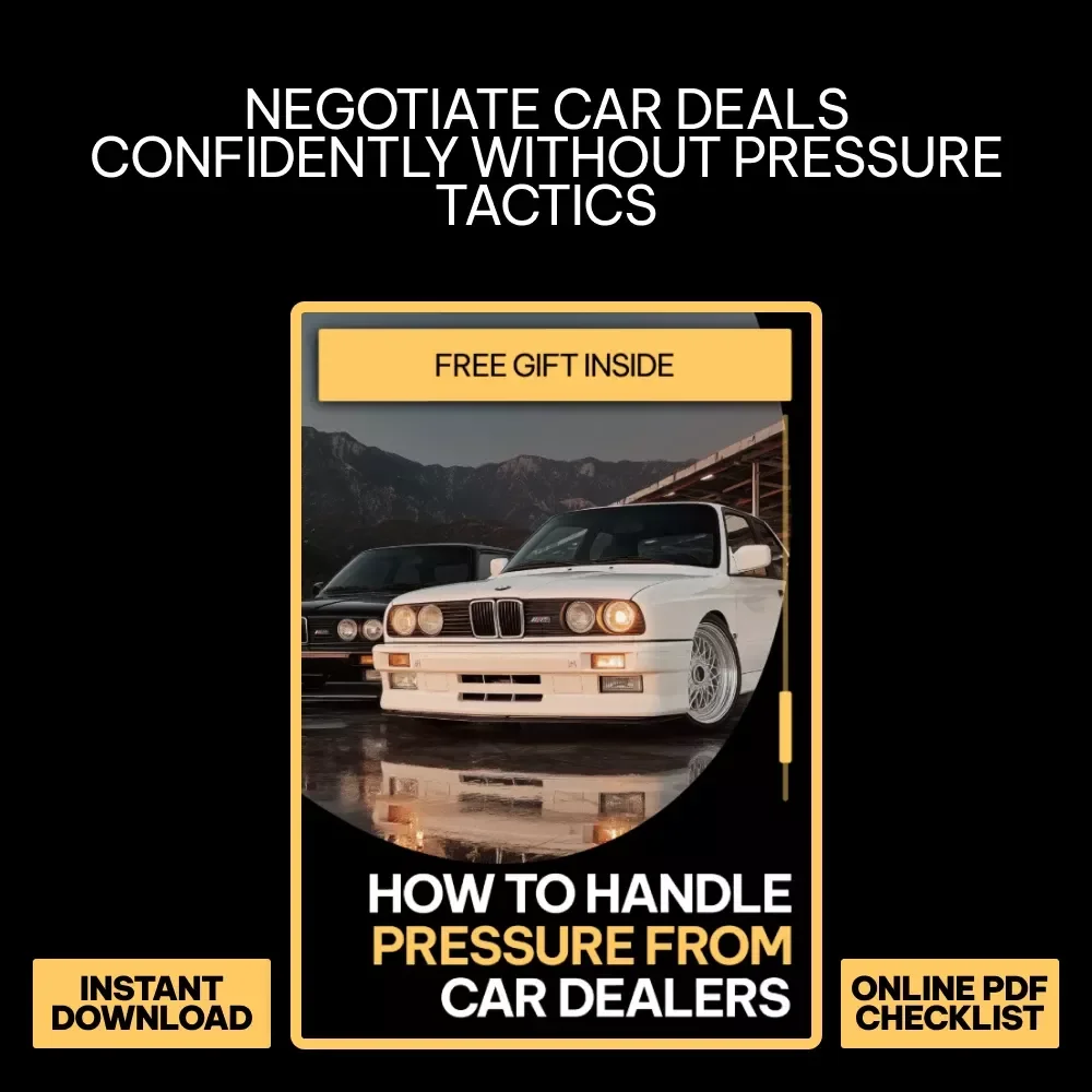 How to Handle Pressure from Car Dealers | Smart Car Buying Checklist | how to handle pressure from car dealers Digital Download